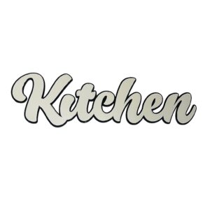 שלט למטבח  בשילוב מראה אקרילית